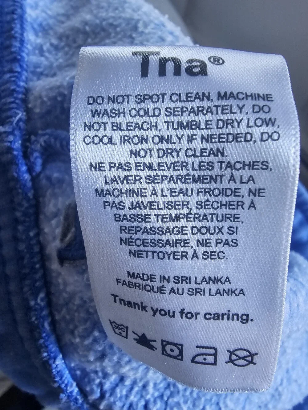 Tna Cozy Fleece Boyfriend Cargo Sweatshorts Blue Size Large